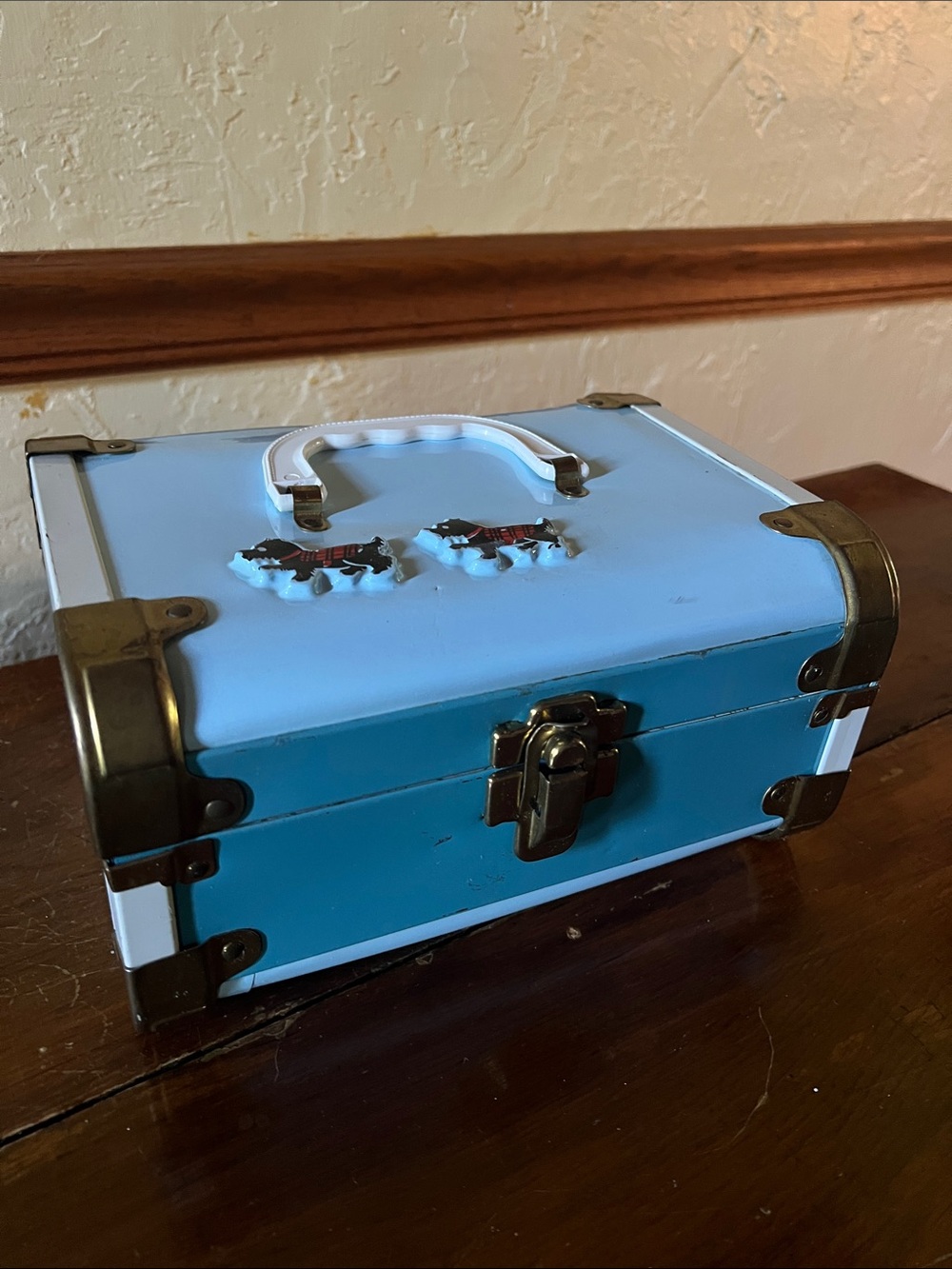 Train Case/overnight Vintage Scotty Dog luggage cosmetics bag